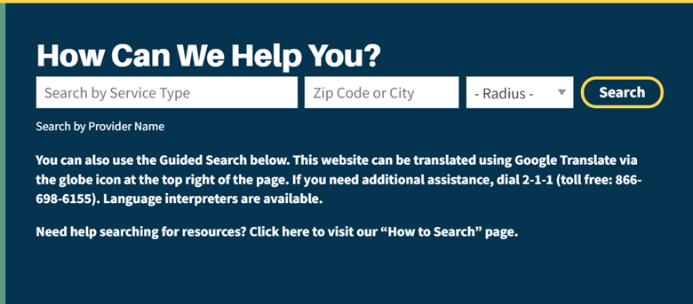 Image of 211 Database search bar
