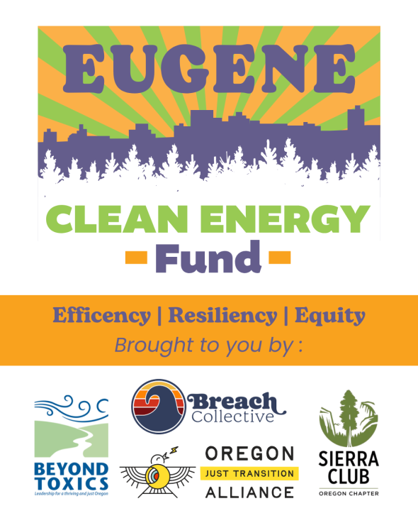 Eugene Clean Energy Fund Campaign Graphic