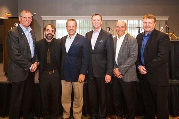 Panel from 2016 “A View from the Top” (from L – R): Darrel Anderson, Bob Jenks, David Anderson, Stefan Bird, Jim Piro, Elliot Mainzer.