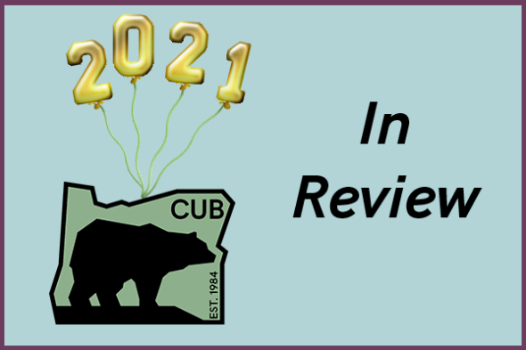 2021 In Review: CUB logo being lifted by balloons