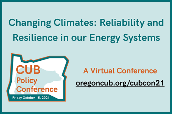 2021 CUB Conference logo and URL against blue background