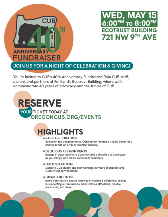 40th Anniversary Fundraiser One-Pager