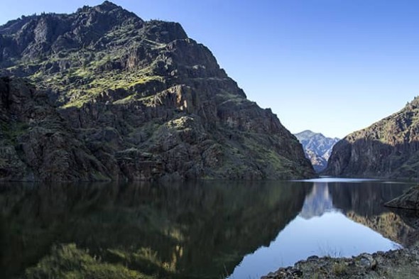 The Snake River in Hells Canyon, on the Oregon-Washington border