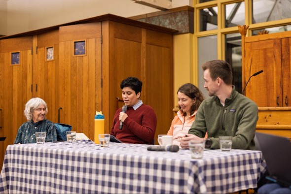Nearly 300 Portlanders gather to learn about the threats a booming data center industry poses to Oregonians.