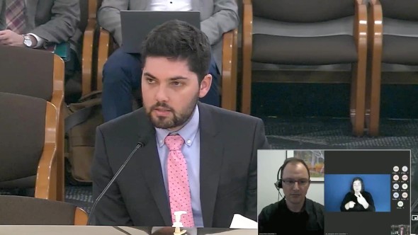 Cole Souder, Attorney with Green Energy Institute, at the POWER Act Public Hearing