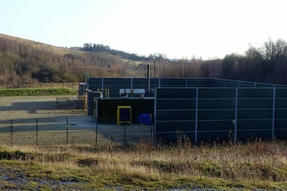 Methane capture power plant in the UK