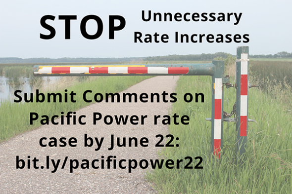 Photo of country road with a gate and the words